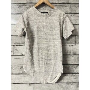 Homme + Femme Shirt Mens Small Gray Short Sleeve Crewneck Long  Adult